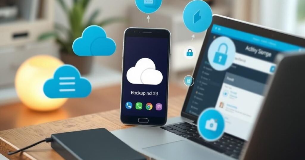 Sauvegarde avec l'application Samsung (pour appareils Samsung Galaxy)